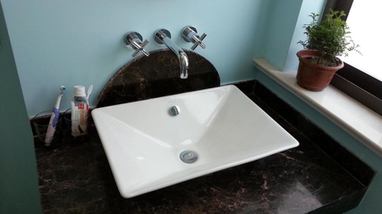 98平美式三居室欣赏卫生间洗手台