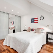 现代117平白色复式欣赏卧室设计
