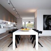 黑白金典现代一居室欣赏餐厅设计