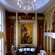 奢华新古典风格装饰效果图沙发背景墙设计