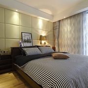 76平白色现代风住宅欣赏卧室