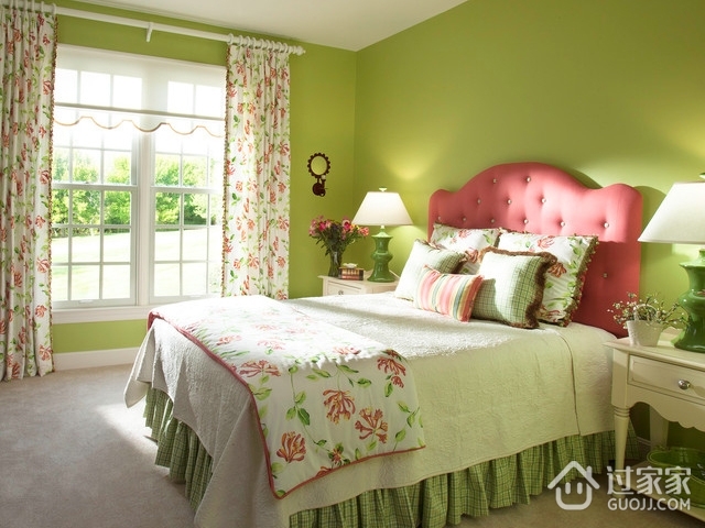 田园绿色两居室欣赏卧室