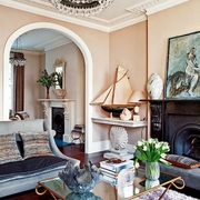 欧式古典时尚住宅欣赏客厅效果