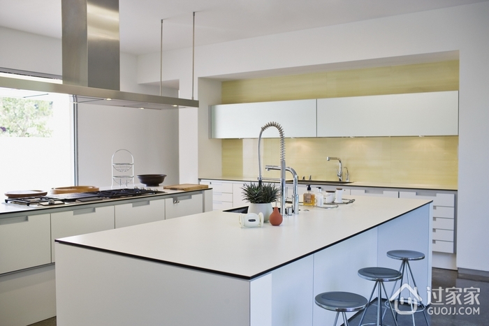 现代简约风别墅设计图开放厨房