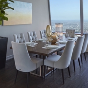 135平现代顶层公寓欣赏餐厅
