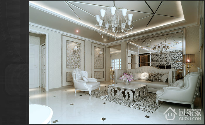 新古典风格装饰设计效果客厅