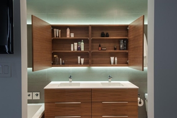 现代风格住宅装饰图浴室收纳柜