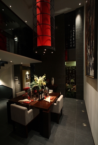 中式风格暗色系客厅