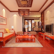 118平新中式住宅欣赏客厅灯设计