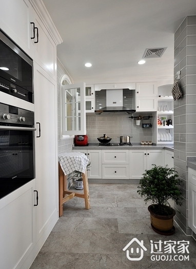 88平美式三居室两厅欣赏厨房设计