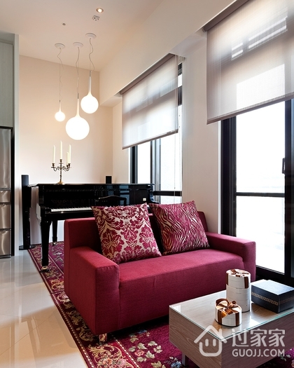 现代复式公寓套图沙发