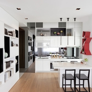 66平现代质感公寓欣赏厨房