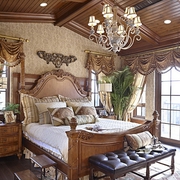 美式风格别墅装修设计效果卧室效果图设计