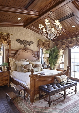 美式风格别墅装修设计效果卧室效果图设计