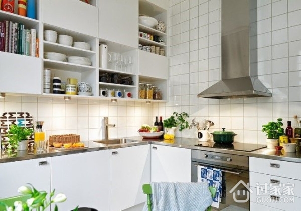 70平白色北欧住宅欣赏厨房效果