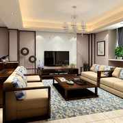 新中式住宅欣赏客厅设计