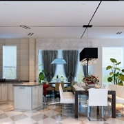 117平白色现代风格住宅欣赏厨房