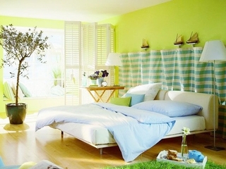 夏日清爽绿色简约住宅欣赏卧室设计