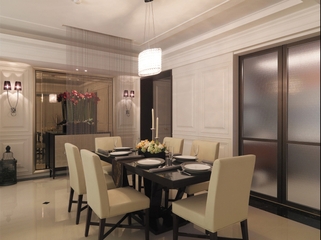 新古典三室两厅欣赏餐厅设计