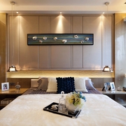 130平新古典时尚大宅欣赏卧室背景墙设计