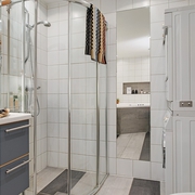 122平白色北欧住宅欣赏淋浴间