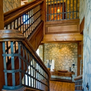 美式装饰别墅设计欣赏楼梯效果图
