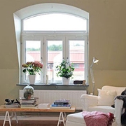白色北欧风格案例欣赏客厅设计