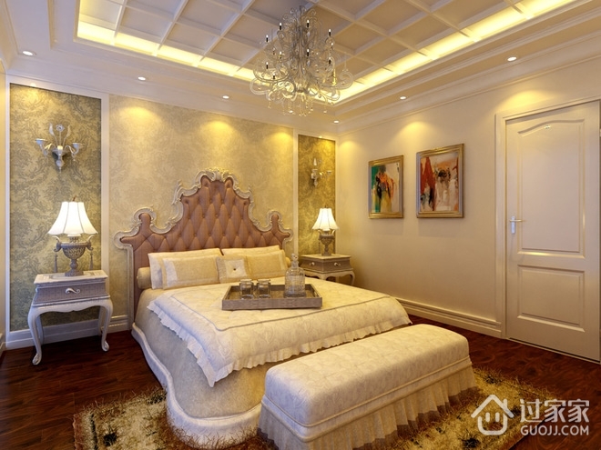 朴素风格美式样板房欣赏卧室