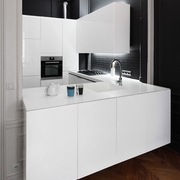 28平白色现代一居室欣赏厨房橱柜