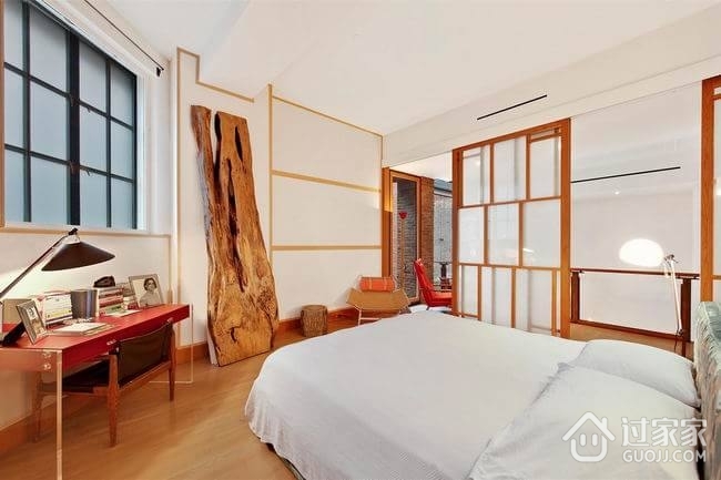 极具视觉冲击力的复式公寓欣赏卧室效果图