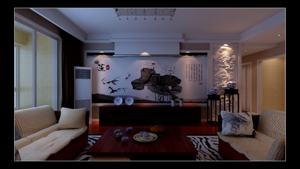 中式风格住宅装饰效果套图背景墙