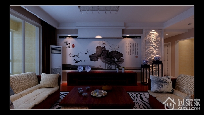 中式风格住宅装饰效果套图背景墙