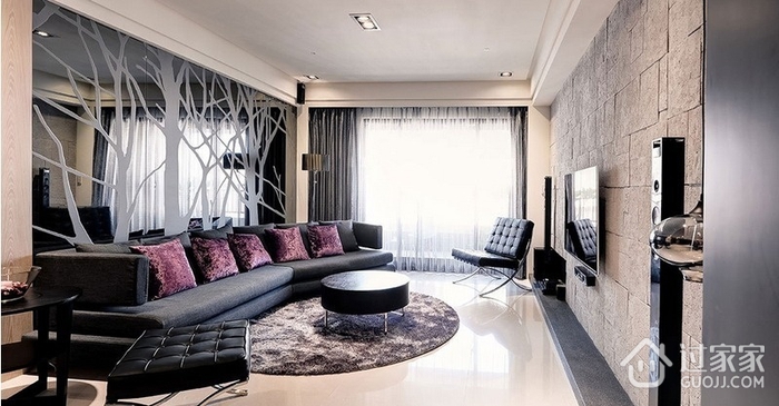 白色现代风格设计欣赏客厅设计