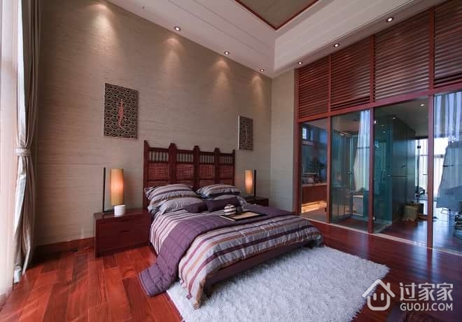 中式风格实景案例欣赏卧室