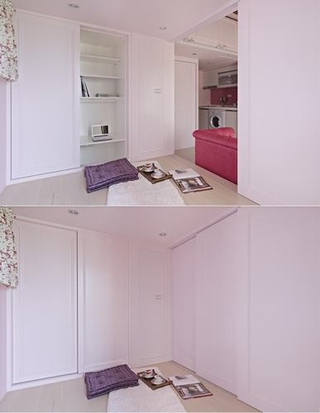 粉色淡雅简约住宅欣赏卧室局部设计