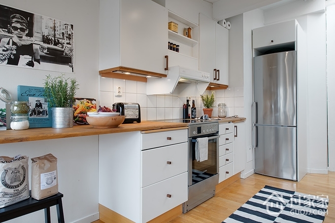 69平北欧阁楼公寓欣赏厨房设计