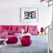 粉色女士住宅欣赏客厅