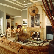 奢华欧式风格效果图家庭厅