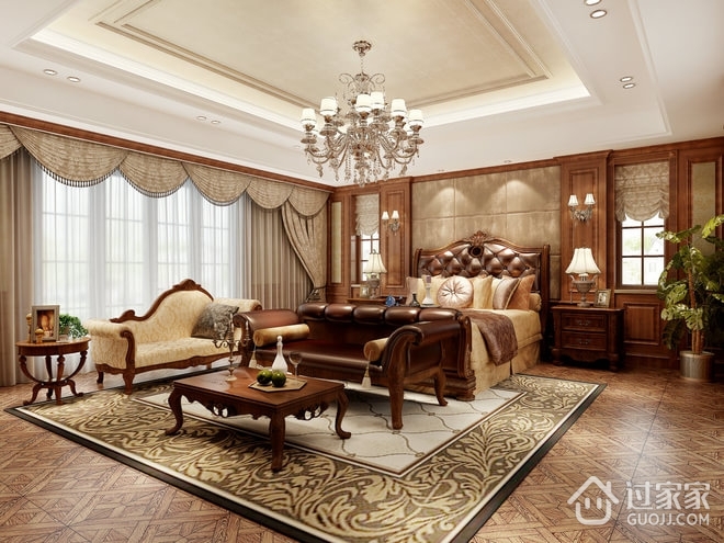 古典欧式奢华别墅欣赏卧室