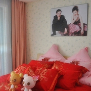 白色浪漫简约两居室欣赏卧室窗帘