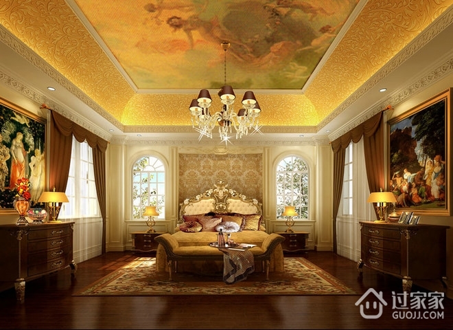 260平奢华欧式别墅欣赏卧室设计