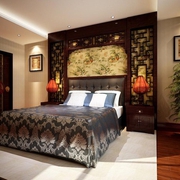 传统中式古典别墅欣赏卧室