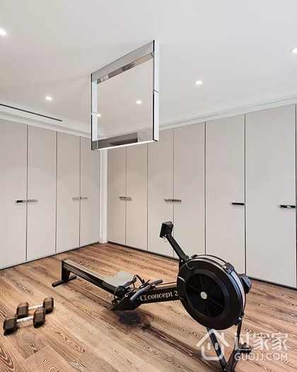 现代住宅效果图健身室