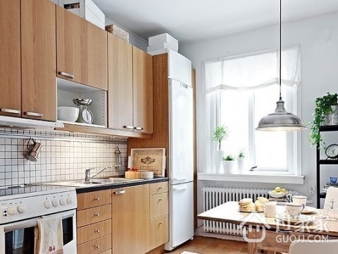 白色北欧爱情公寓欣赏厨房