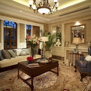 美式风格别墅客厅装饰效果图