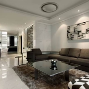 120平白领公寓欣赏客厅设计
