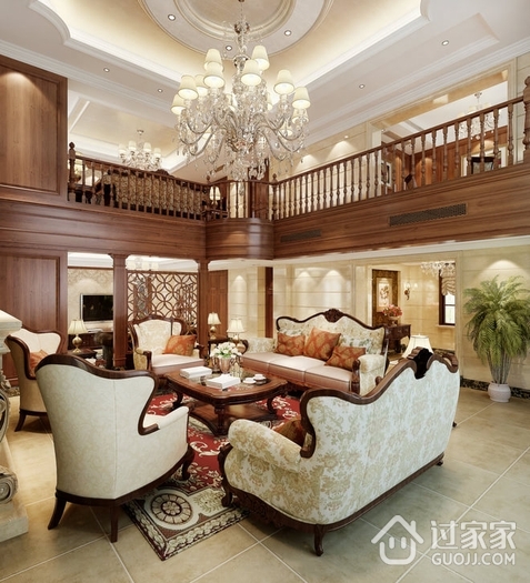 古典欧式奢华别墅欣赏客厅