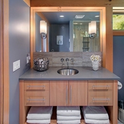 98平湖边木屋设计欣赏洗手间设计