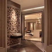 130平欧式奢华样板房欣赏洗手间设计
