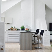 91平白色北欧住宅欣赏厨房陈设
